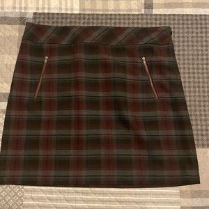 Loft Plaid Skirt